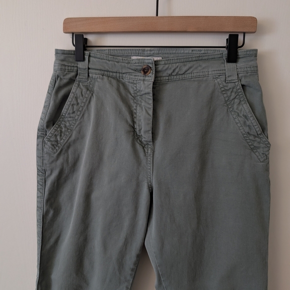 Boden Womens 4 Khaki Jogger Pants Green Casual Preppy Classic Neutral Minimalist - Picture 3 of 8